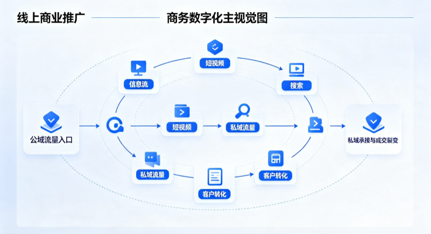 会宁县线上商业推广怎么做？全域流量闭环搭建与低成本转化实战指南